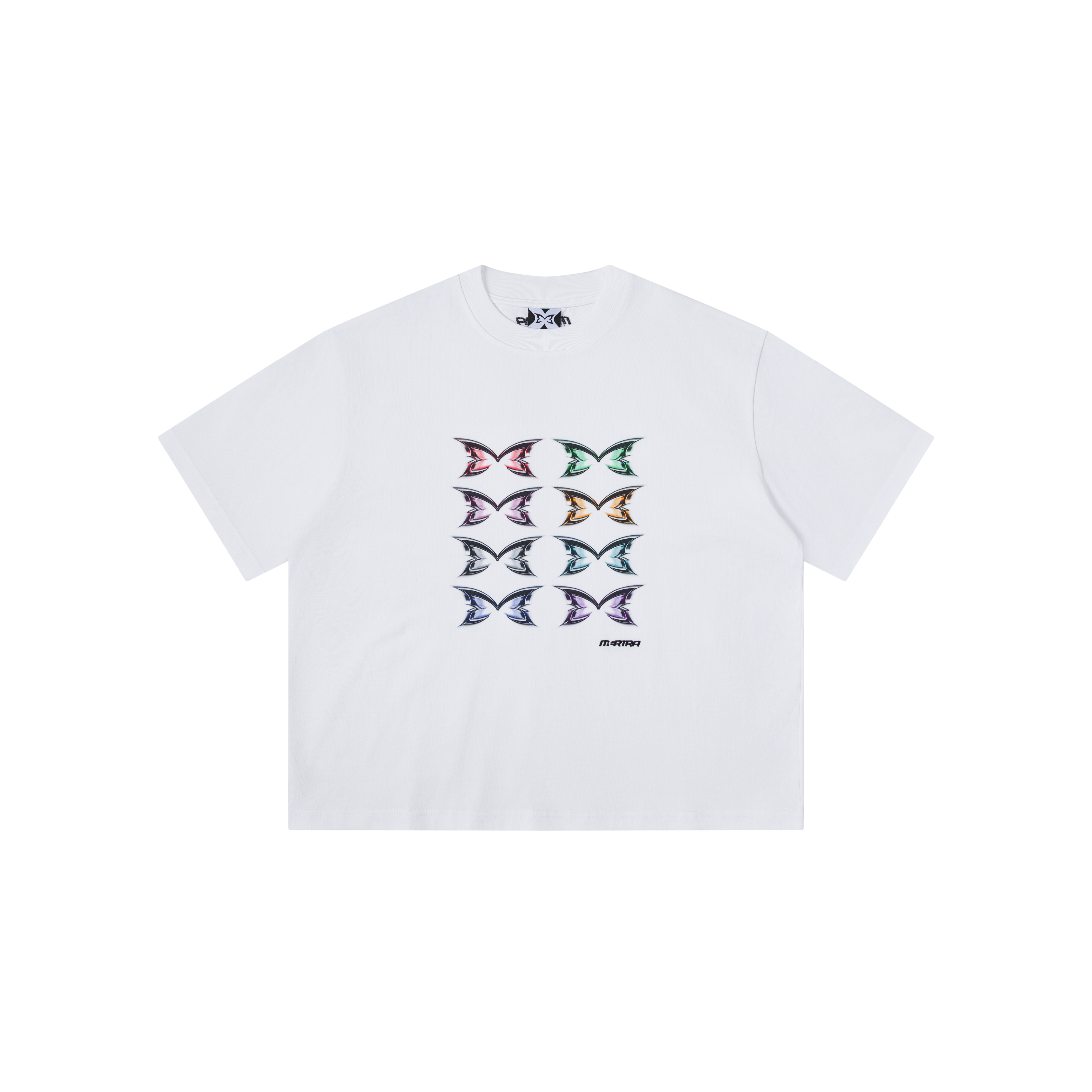 Stacked Logo Tee (White)