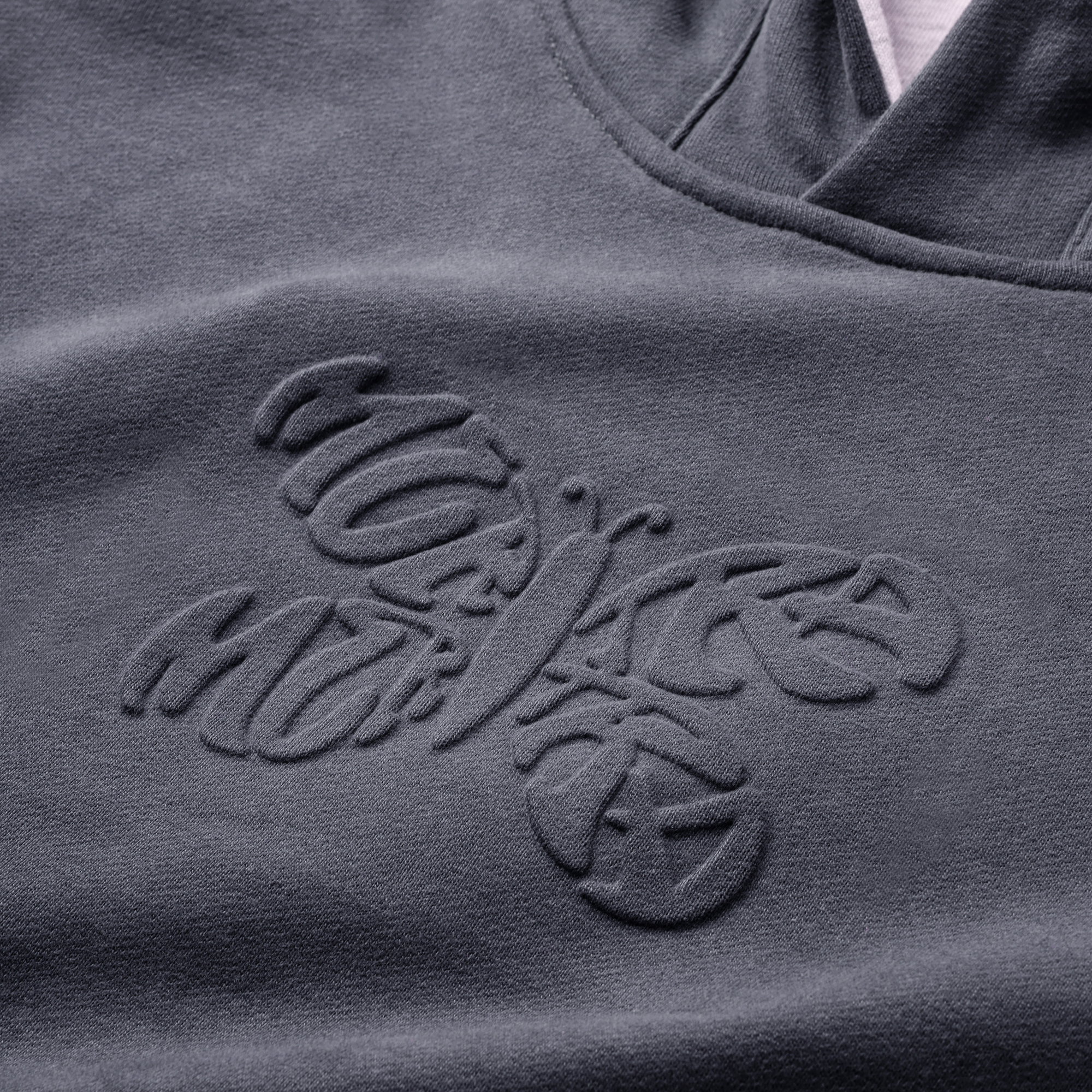 Reversible Logo Hood (Dusty Blue)