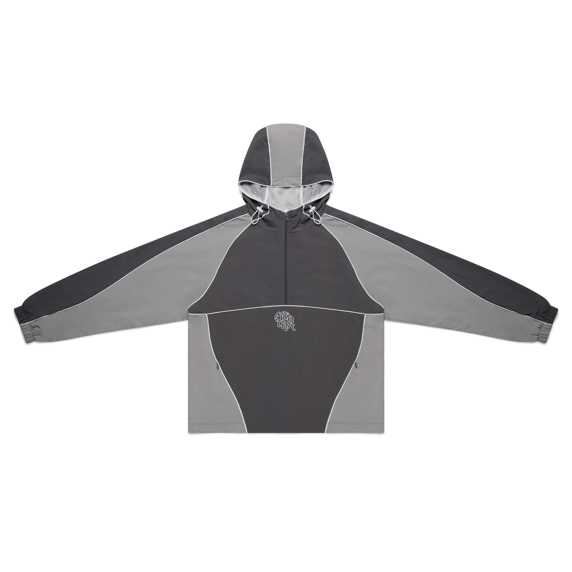 Nylon Track Jacket (Grey / Grey)