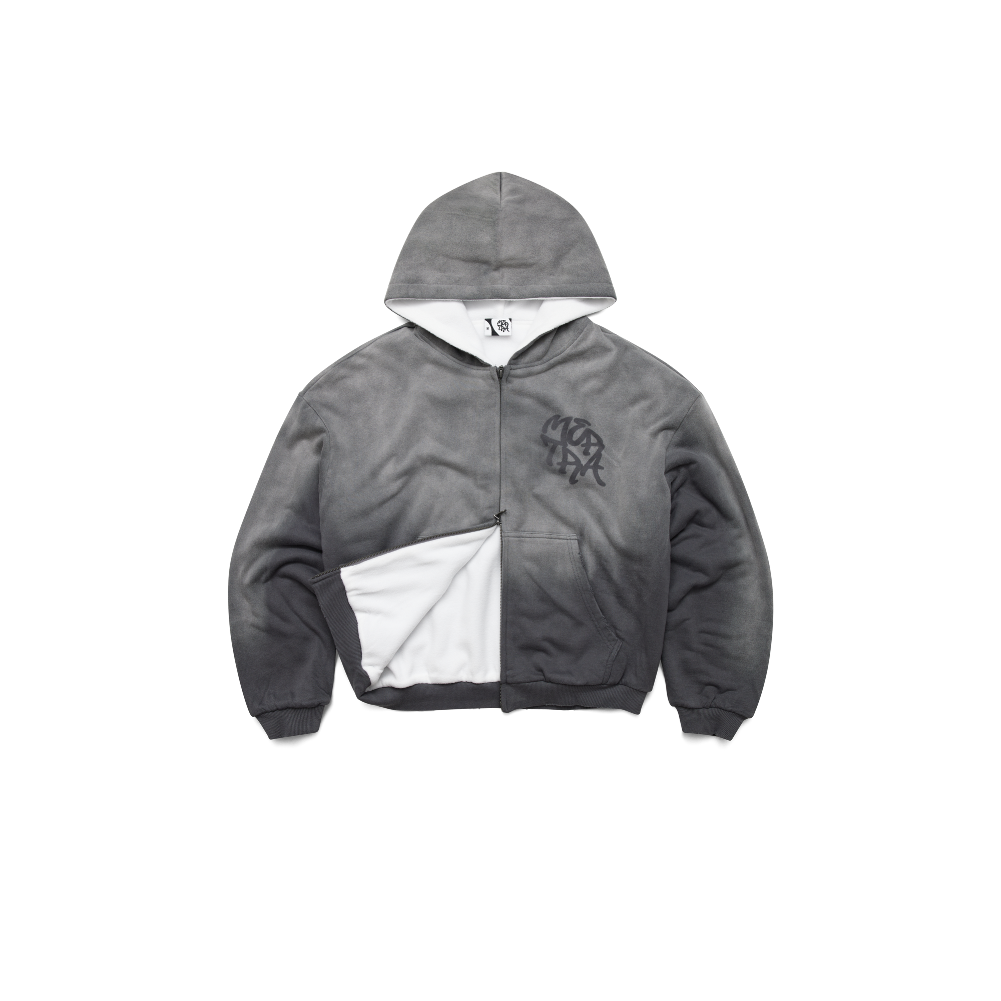 Fleece Lined Hood (Grey)