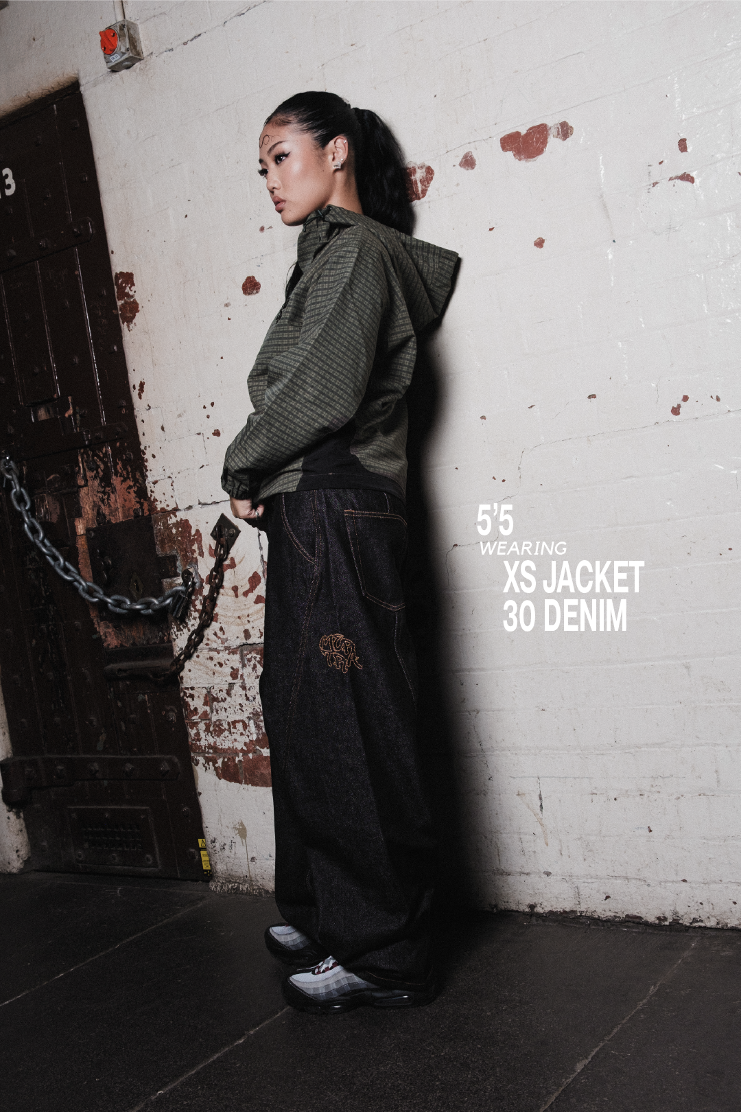 Asymmetrical Plaid Softshell (Green)