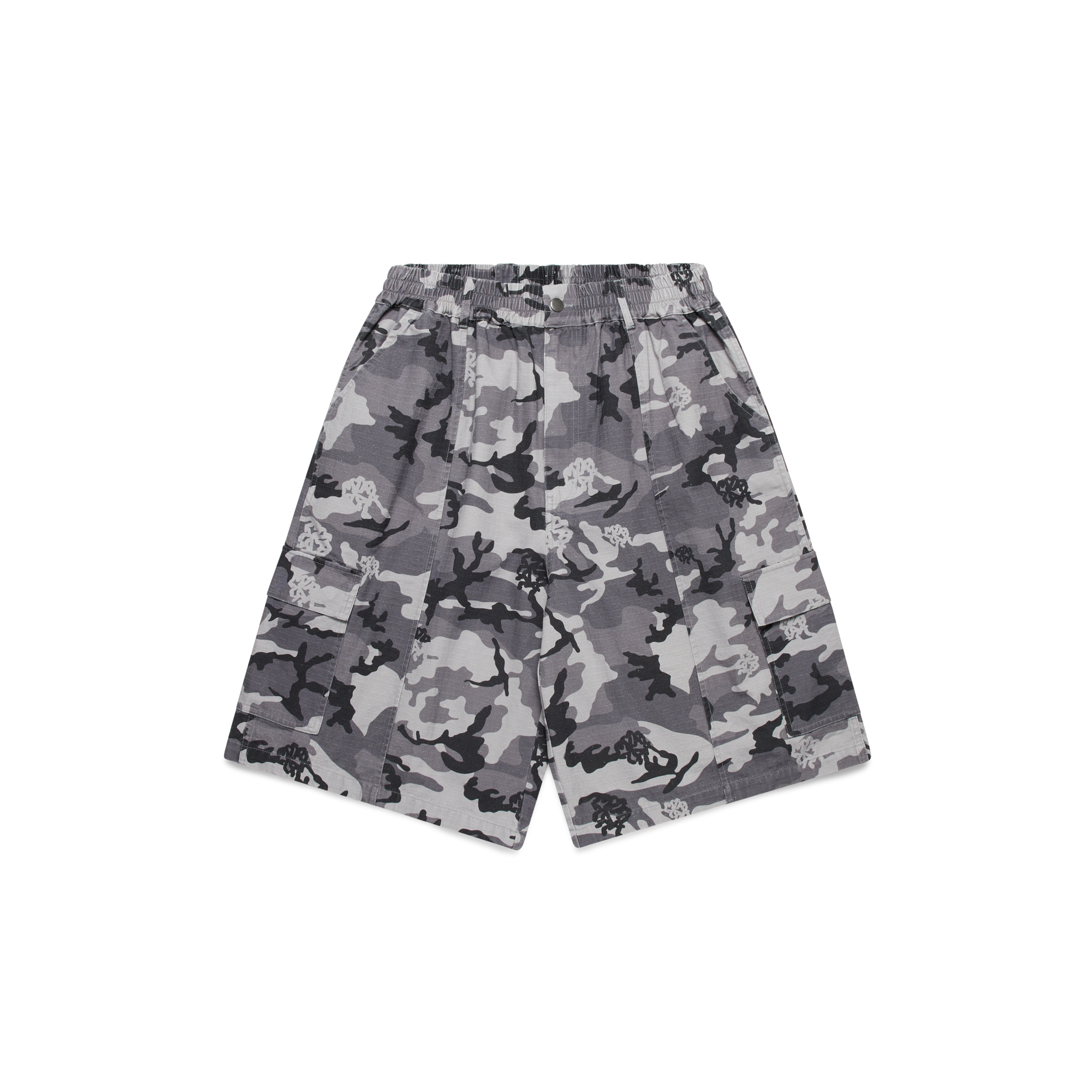Ripstop Cargo Shorts (Grey Camo)